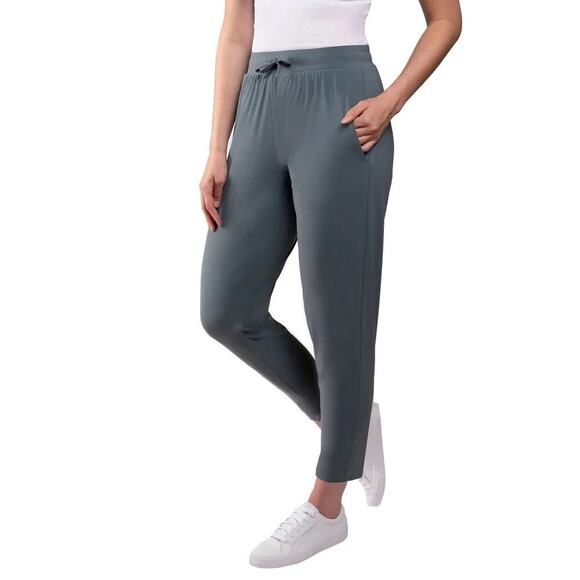 Kirkland Signature Ladies’ Active Ankle Pants Black & GRAY Size XL XXL Stretch - Picture 4 of 5